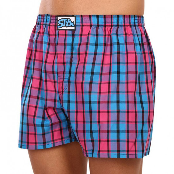 3PACK Boxershorts til mænd Styx klassisk gummi overstørrelse flerfarvet (E9343536)