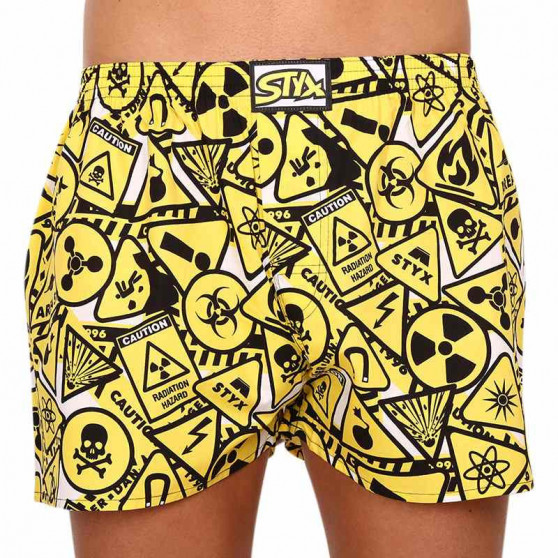 3PACK Boxershorts til mænd Styx art klassisk gummi flerfarvet (A14515052)