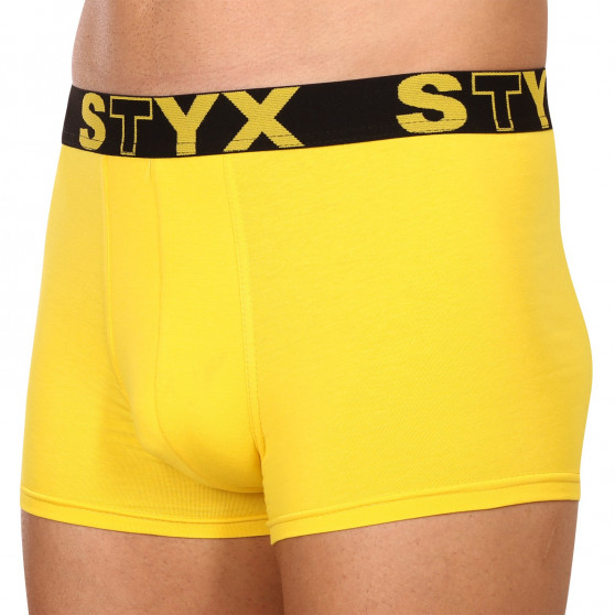 Boxershorts til mænd Styx sportselastik gul (G1068)