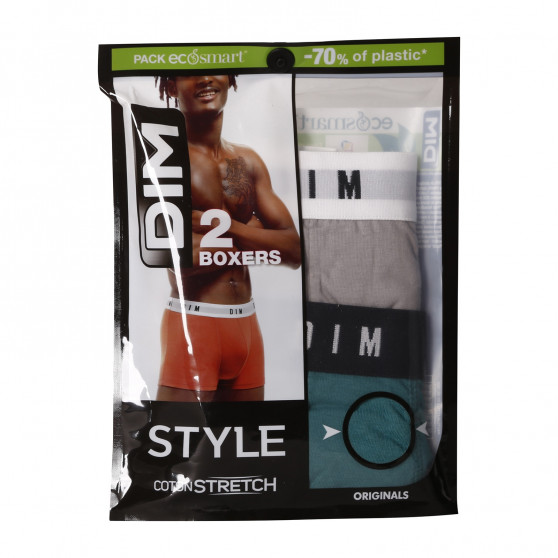 2PACK Boxershorts til mænd DIM flerfarvet (DI000ARL-9UW)