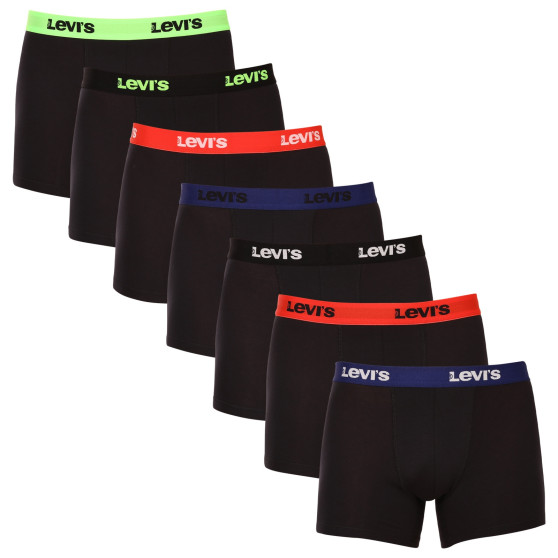 7PACK Boxershorts til mænd Levis sort (701222089 001)