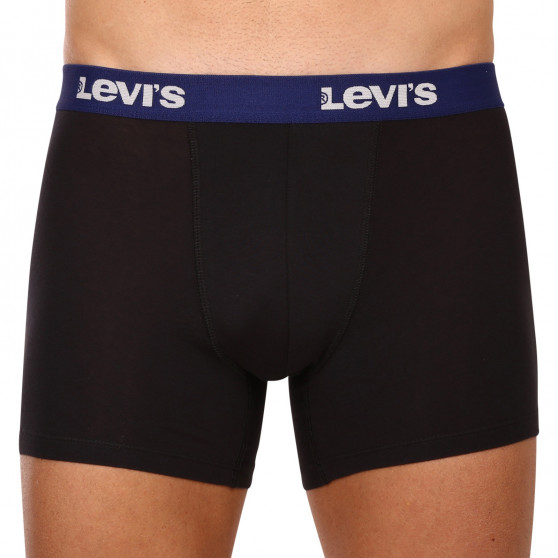 7PACK Boxershorts til mænd Levis sort (701222089 001)