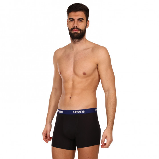 7PACK Boxershorts til mænd Levis sort (701222089 001)