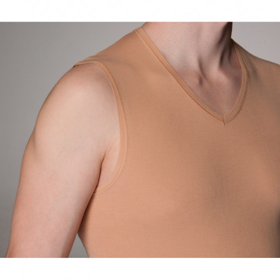 Usynlig tanktop til mænd Covert beige (155233-410)