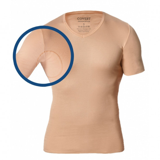 Usynlig T-shirt til mænd Covert beige (145685-410)