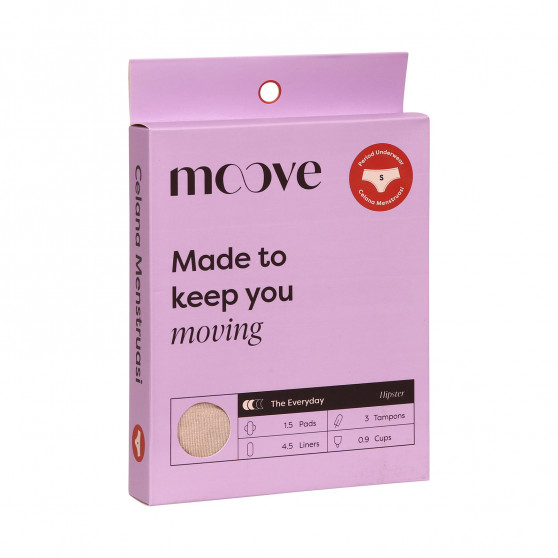 Menstruationstrusser til kvinder Moove bambus beige (PHPMDR-ND)