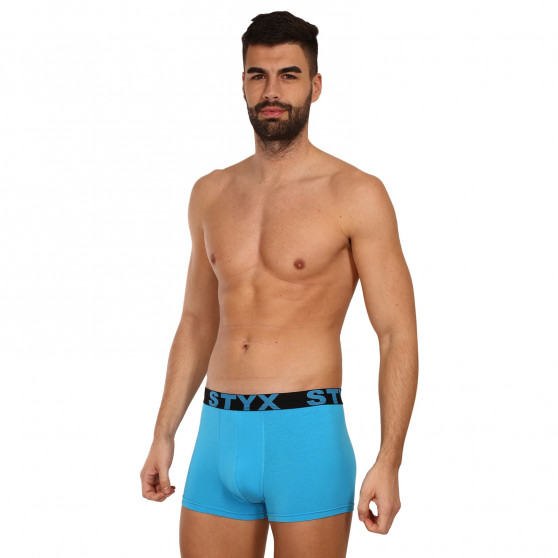 Boxershorts til mænd Styx sportselastik lyseblå (G1169)