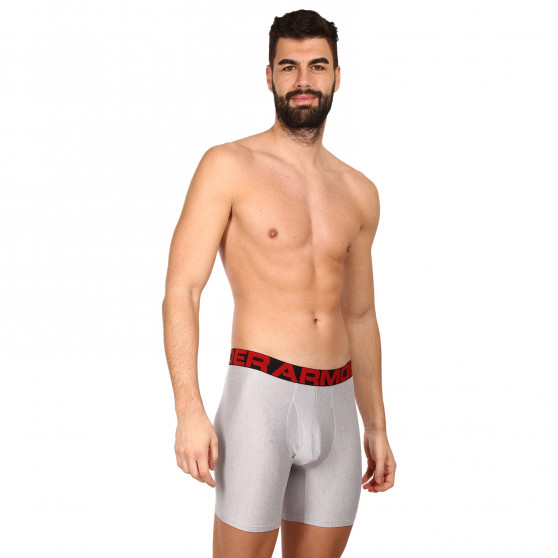 2PACK Boxershorts til mænd Under Armour grå (1363619 011)