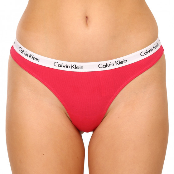 3PACK G-streng til kvinder Calvin Klein overstørrelse flerfarvet (QD3800E-658)