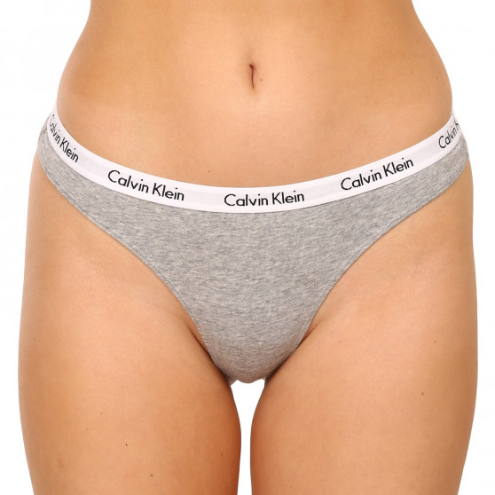 3PACK G-streng til kvinder Calvin Klein overstørrelse flerfarvet (QD3800E-658)