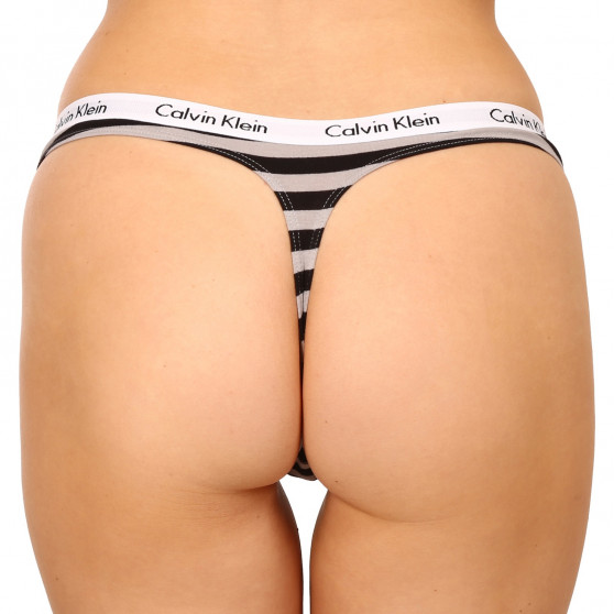 3PACK G-streng til kvinder Calvin Klein overstørrelse flerfarvet (QD3800E-658)