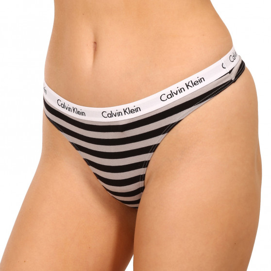 3PACK G-streng til kvinder Calvin Klein overstørrelse flerfarvet (QD3800E-658)