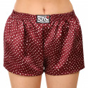 Dameshorts Styx klassisk gummi satin rød (L681)