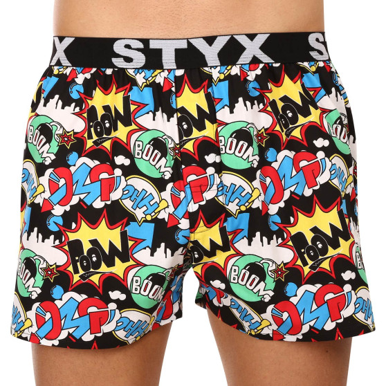 Boxershorts til mænd Styx art sports gummi OMG (B1456)