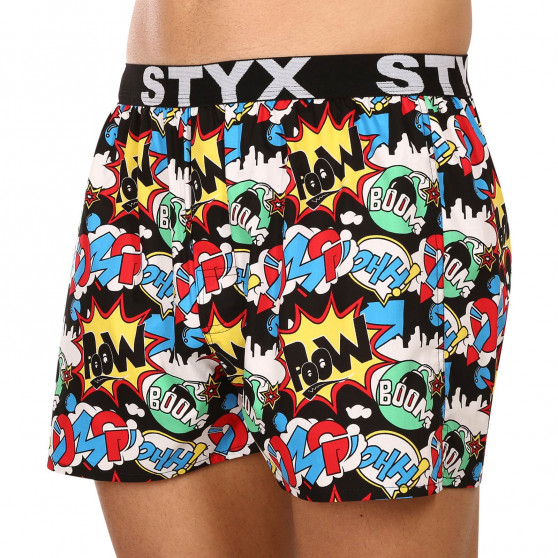 Boxershorts til mænd Styx art sports gummi OMG (B1456)