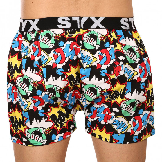 Boxershorts til mænd Styx art sports gummi OMG (B1456)