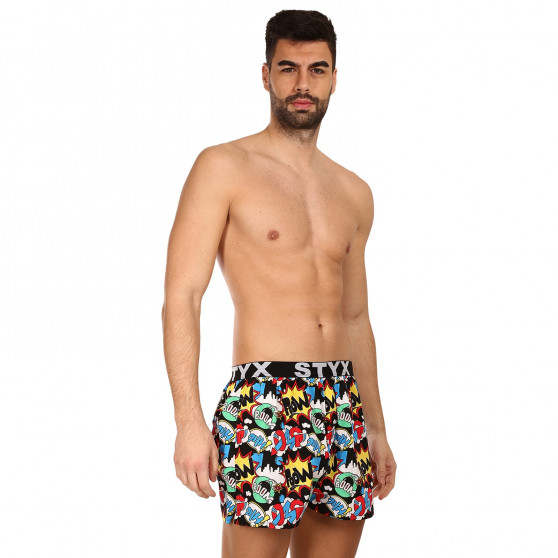 Boxershorts til mænd Styx art sports gummi OMG (B1456)