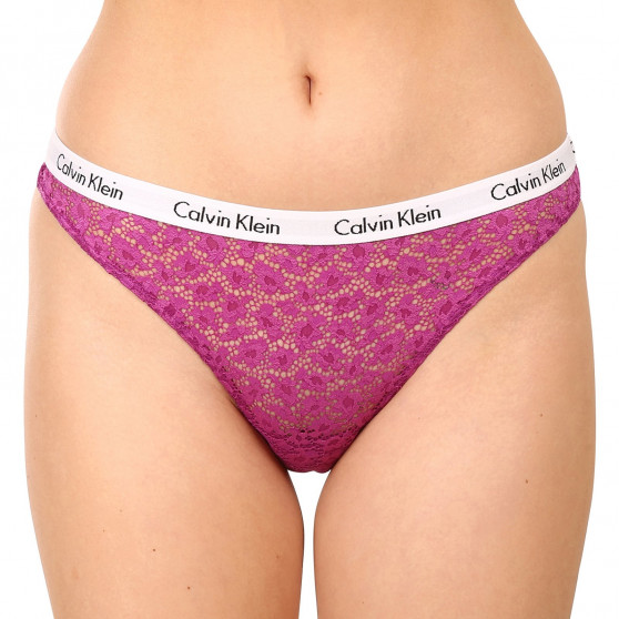 3PACK Brasilianske trusser til kvinder Calvin Klein flerfarvet (QD3925E-6VY)