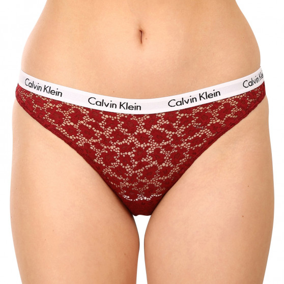 3PACK Brasilianske trusser til kvinder Calvin Klein flerfarvet (QD3925E-6VY)