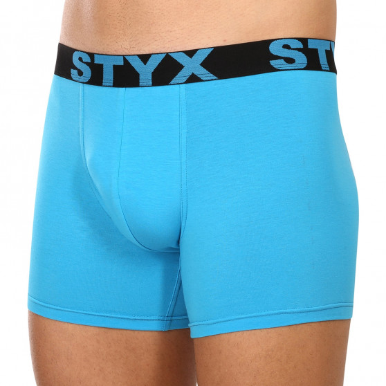 Boxershorts til mænd Styx lang sportselastik lyseblå (U1169)