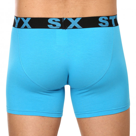 Boxershorts til mænd Styx lang sportselastik lyseblå (U1169)