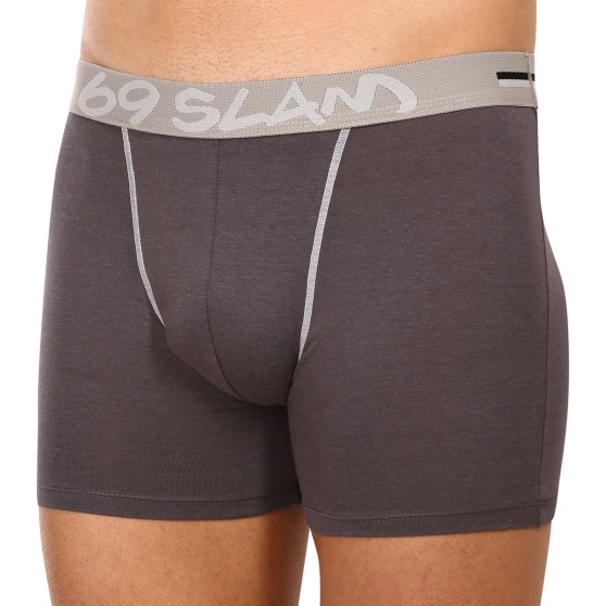 Boxershorts til mænd 69SLAM fit bamboo plain (MBVPLN-DG)