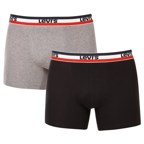 2PACK Boxershorts til mænd Levis flerfarvet (905005001 004)