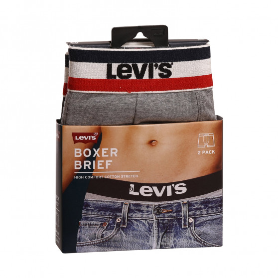 2PACK Boxershorts til mænd Levis flerfarvet (905005001 004)