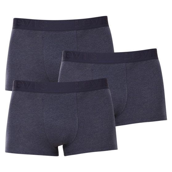 3PACK Boxershorts til mænd Levis blå (905042001 008)