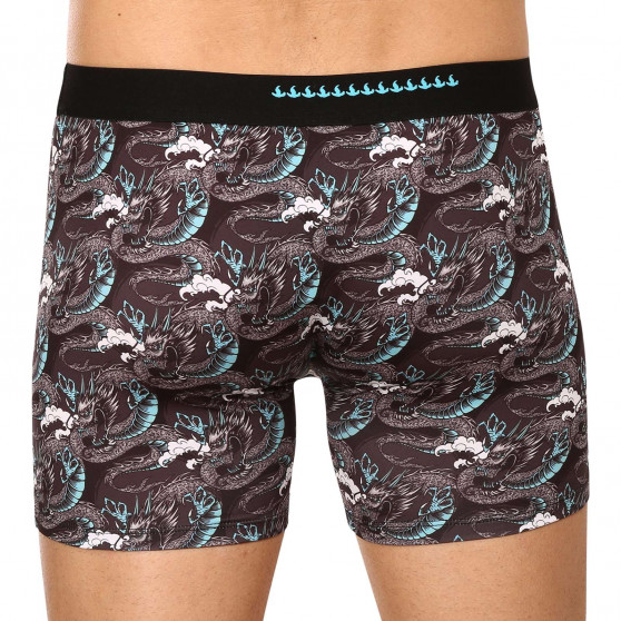 Boxershorts til mænd 69SLAM fit moon dragon blue (MBYMNB-PO)