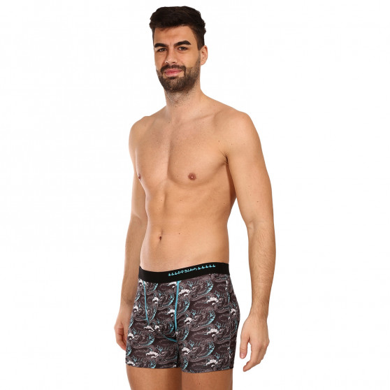 Boxershorts til mænd 69SLAM fit moon dragon blue (MBYMNB-PO)