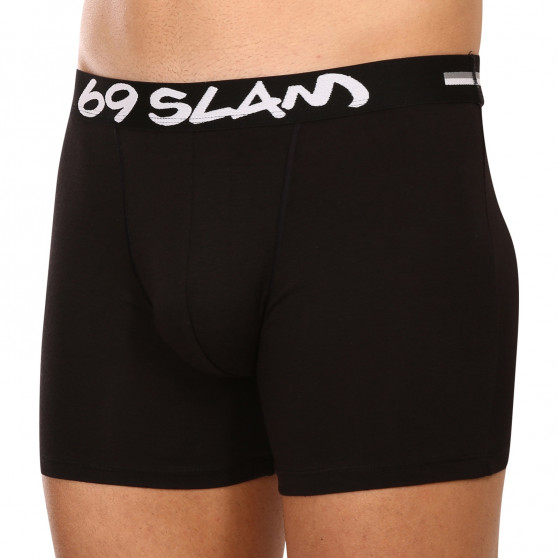 Boxershorts til mænd 69SLAM fit bamboo plain (MBVPLN-BK)