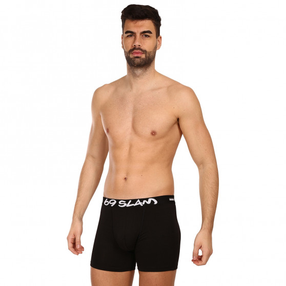 Boxershorts til mænd 69SLAM fit bamboo plain (MBVPLN-BK)