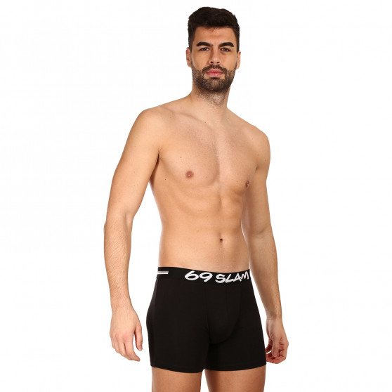 Boxershorts til mænd 69SLAM fit bamboo plain (MBVPLN-BK)