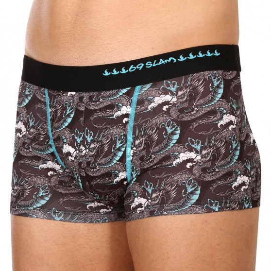 Boxershorts til mænd 69SLAM hip moon dragon blue (MSYMNB-PO)