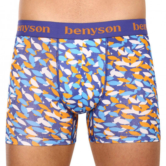 3PACK Boxershorts til mænd Benysøn bamboo flerfarvet (BENY-7010)