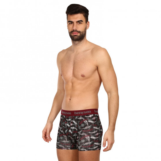 3PACK Boxershorts til mænd Benysøn bamboo flerfarvet (BENY-7010)