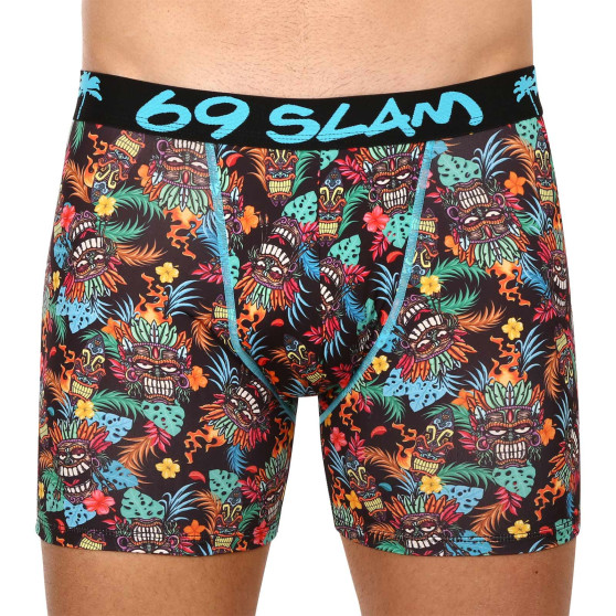 Boxershorts til mænd 69SLAM fit hawaiian tiki (MBYHWT-PO)