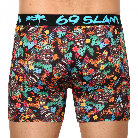 Boxershorts til mænd 69SLAM fit hawaiian tiki (MBYHWT-PO)