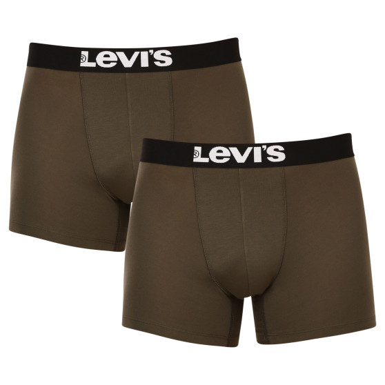 2PACK Boxershorts til mænd Levis grøn (905001001 011)