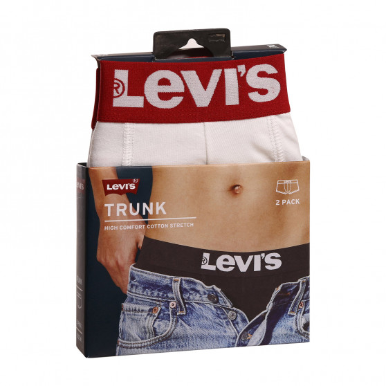 2PACK Boxershorts til mænd Levis hvid (905002001 317)