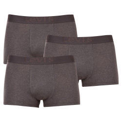 3PACK Boxershorts til mænd Levis grå (905042001 007)