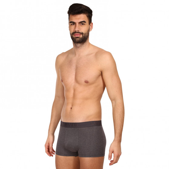 3PACK Boxershorts til mænd Levis grå (905042001 007)