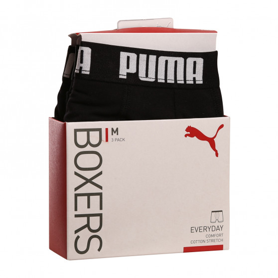 3PACK Boxershorts til mænd Puma sort (701206546 001)