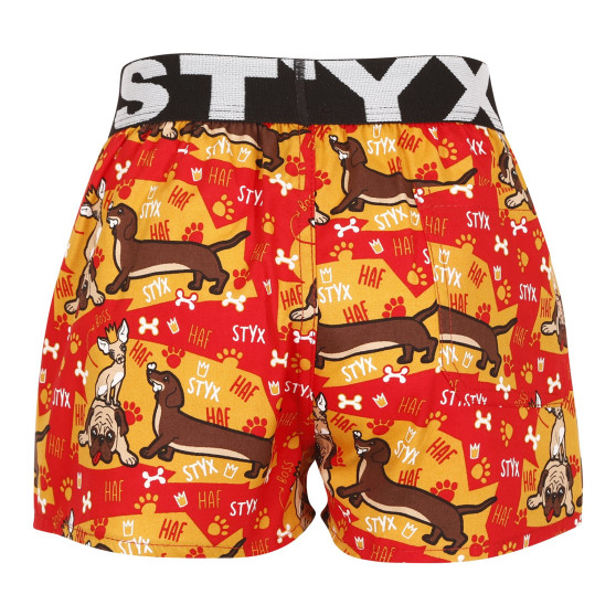 Børneshorts Styx kunst sport gummihunde (BJ1554)