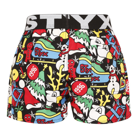 Børneshorts Styx kunst sport gummi jul (BJ1450)