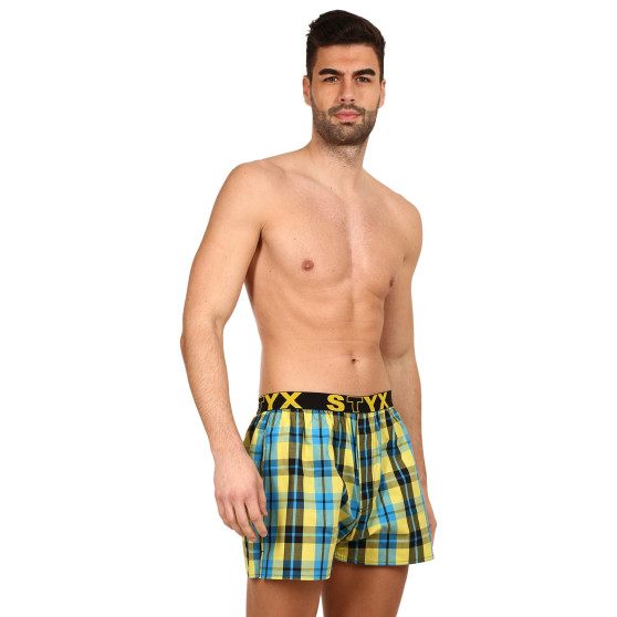 3PACK Boxershorts til mænd Styx sport elastik flerfarvet (B9313233)