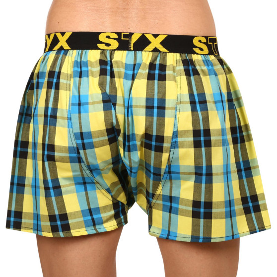 3PACK Boxershorts til mænd Styx sport elastik flerfarvet (B9313233)