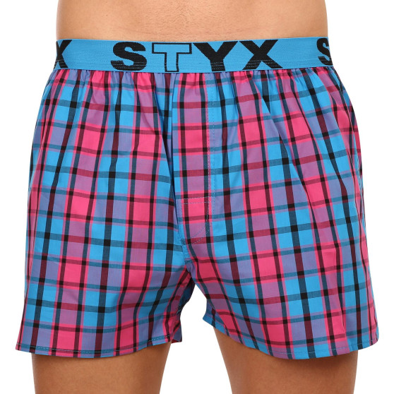 3PACK Boxershorts til mænd Styx sport elastik flerfarvet (B9343536)