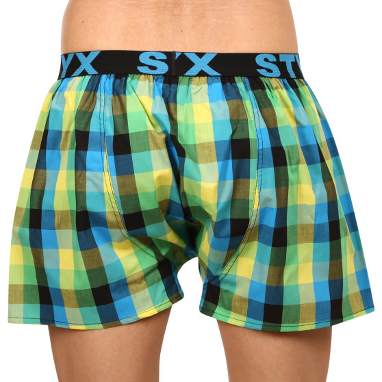 3PACK Boxershorts til mænd Styx sport elastik flerfarvet (B9343536)